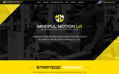 Personal Trainer Website Design - Mindful Motion LA